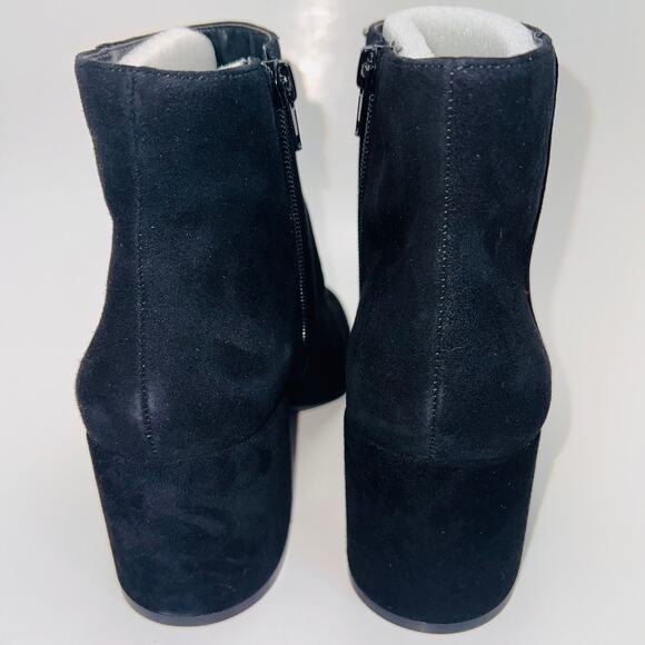 INC Black Omira Pointed Toe Block Heel Zip-Up Bootie, Women's Size 8.5 - Picture 3 of 9